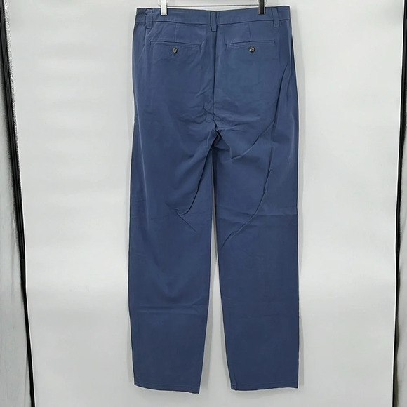 Amendi Gunnar Blue Organic Cotton Pleat Front Button Fly Pants - NWOT - Size 34 - Picture 3 of 10